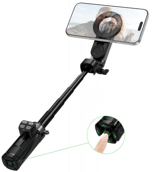 Selfie Stick Bluetooth HOCO K27 Pro, Universal, Preto