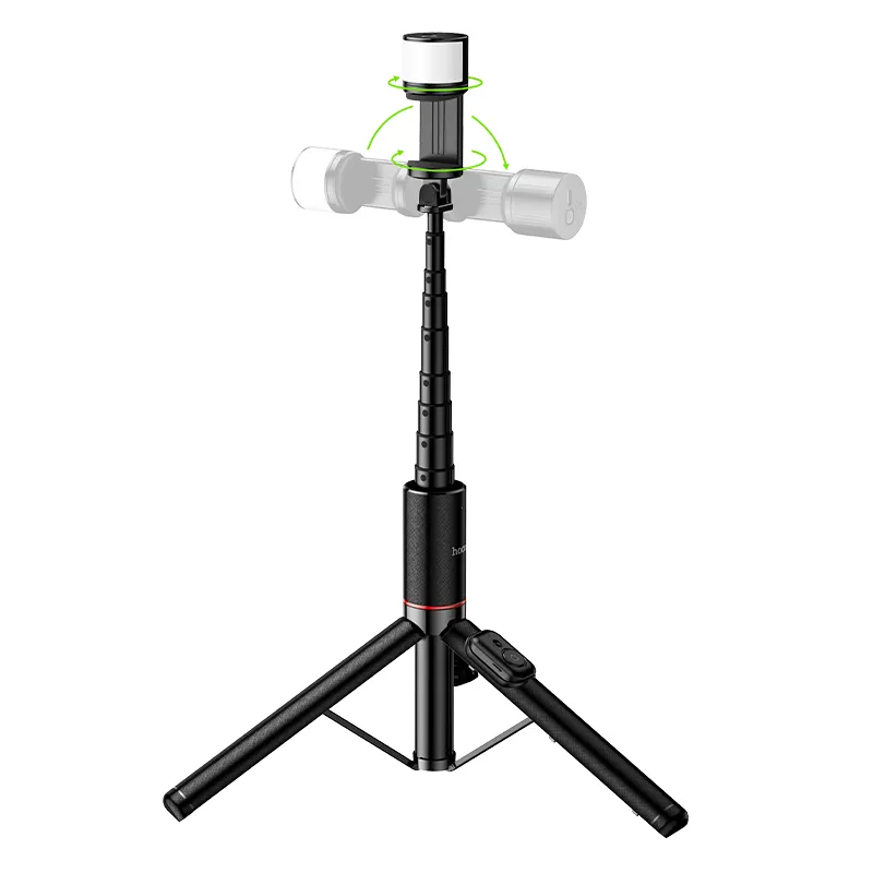Selfie Stick Bluetooth HOCO K34, 4,5 polegadas - 7 polegadas, Preto