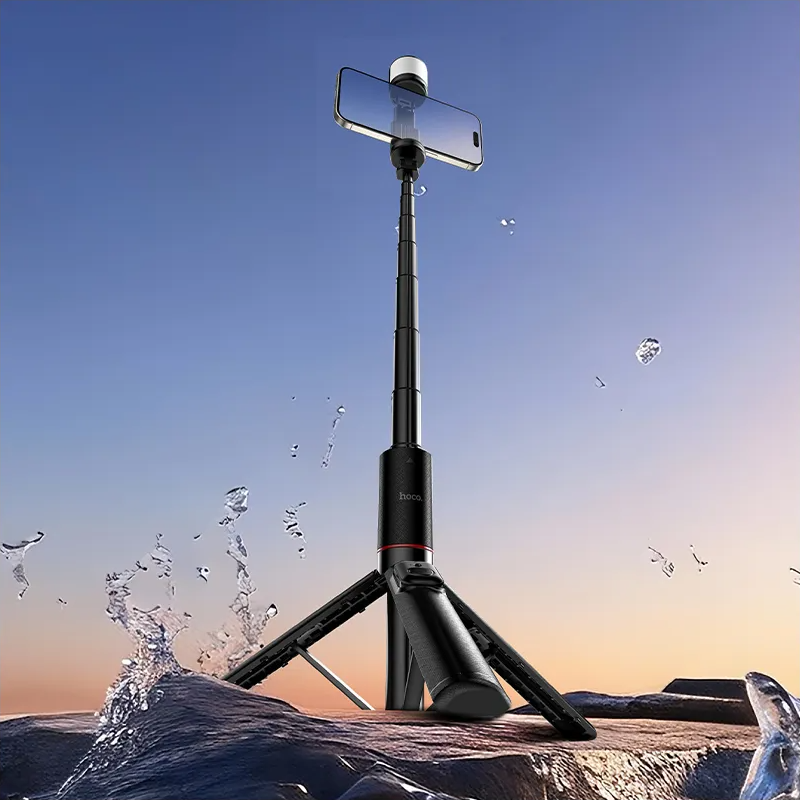 Selfie Stick Bluetooth HOCO K34, 4,5 polegadas - 7 polegadas, Preto