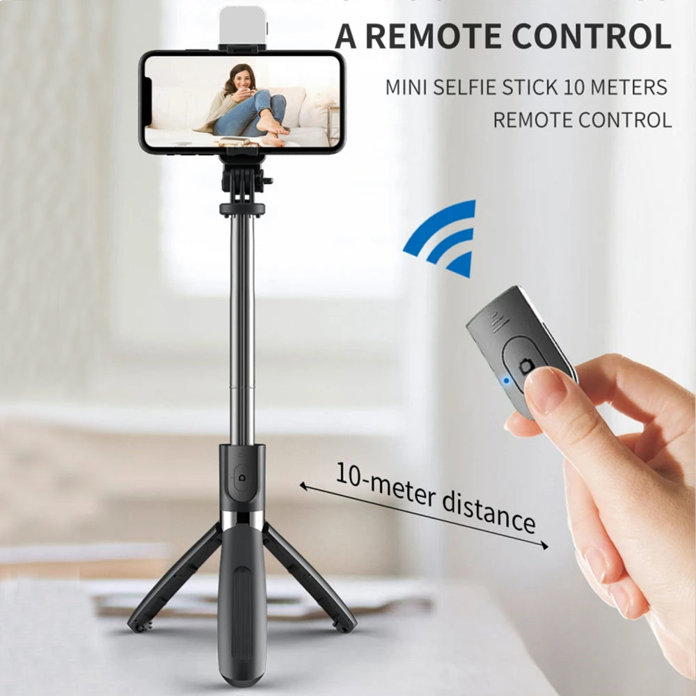 Selfie Stick Bluetooth Techsuit L02s, Universal, Preto