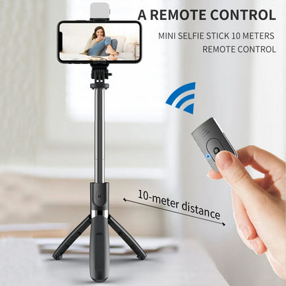 Selfie Stick Bluetooth Techsuit L02s, Universal, Preto