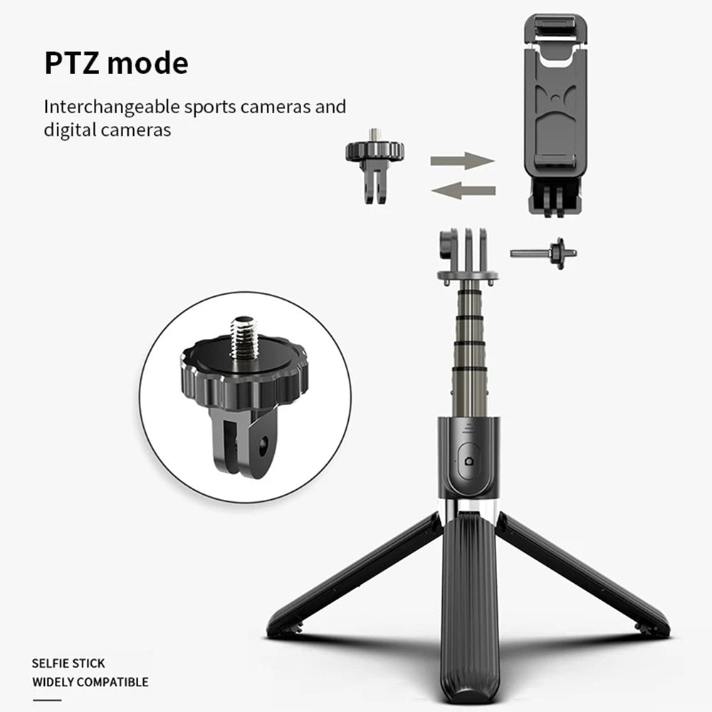 Selfie Stick Bluetooth Techsuit L03, Universal, Preto