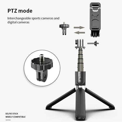 Selfie Stick Bluetooth Techsuit L03, Universal, Preto