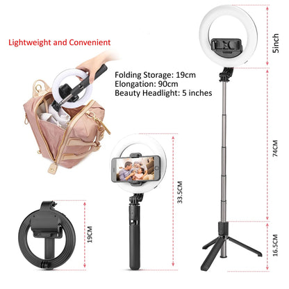 Selfie Stick Bluetooth Techsuit L07, Universal, Preto