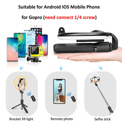 Selfie Stick Bluetooth Techsuit L07, Universal, Preto