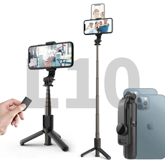 Selfie Stick Bluetooth Techsuit L10, Universal, Preto