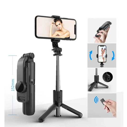 Selfie Stick Bluetooth Techsuit L11, Universal, Preto