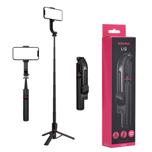 Selfie Stick Bluetooth Techsuit L12, Universal, Preto