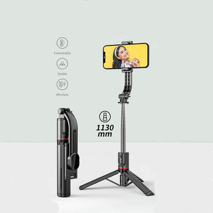 Selfie Stick Bluetooth Techsuit L13, Universal, Preto