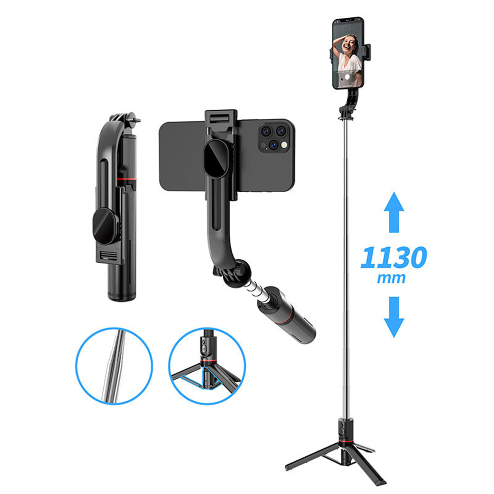 Selfie Stick Bluetooth Techsuit L13, Universal, Preto