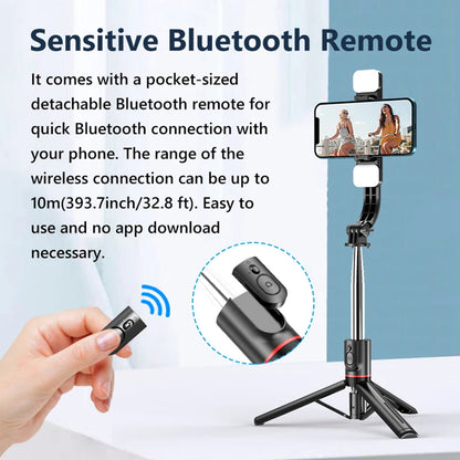 Selfie Stick Bluetooth Techsuit L13d, Universal, Preto