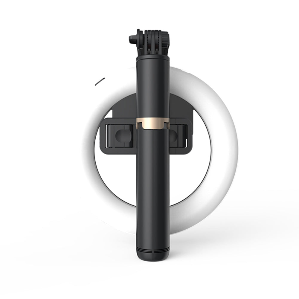 Selfie Stick Bluetooth Techsuit Q07 Ring Light, Universal, Preto