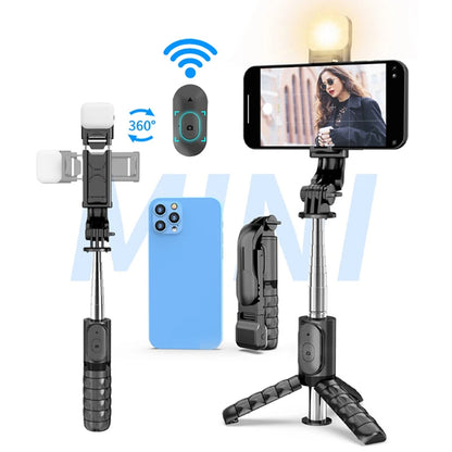 Selfie Stick Bluetooth Techsuit Q11s, Universal, Preto