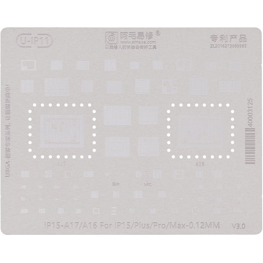 Grelha BGA Amaoe U-IP11 para Apple iPhone 15 Series