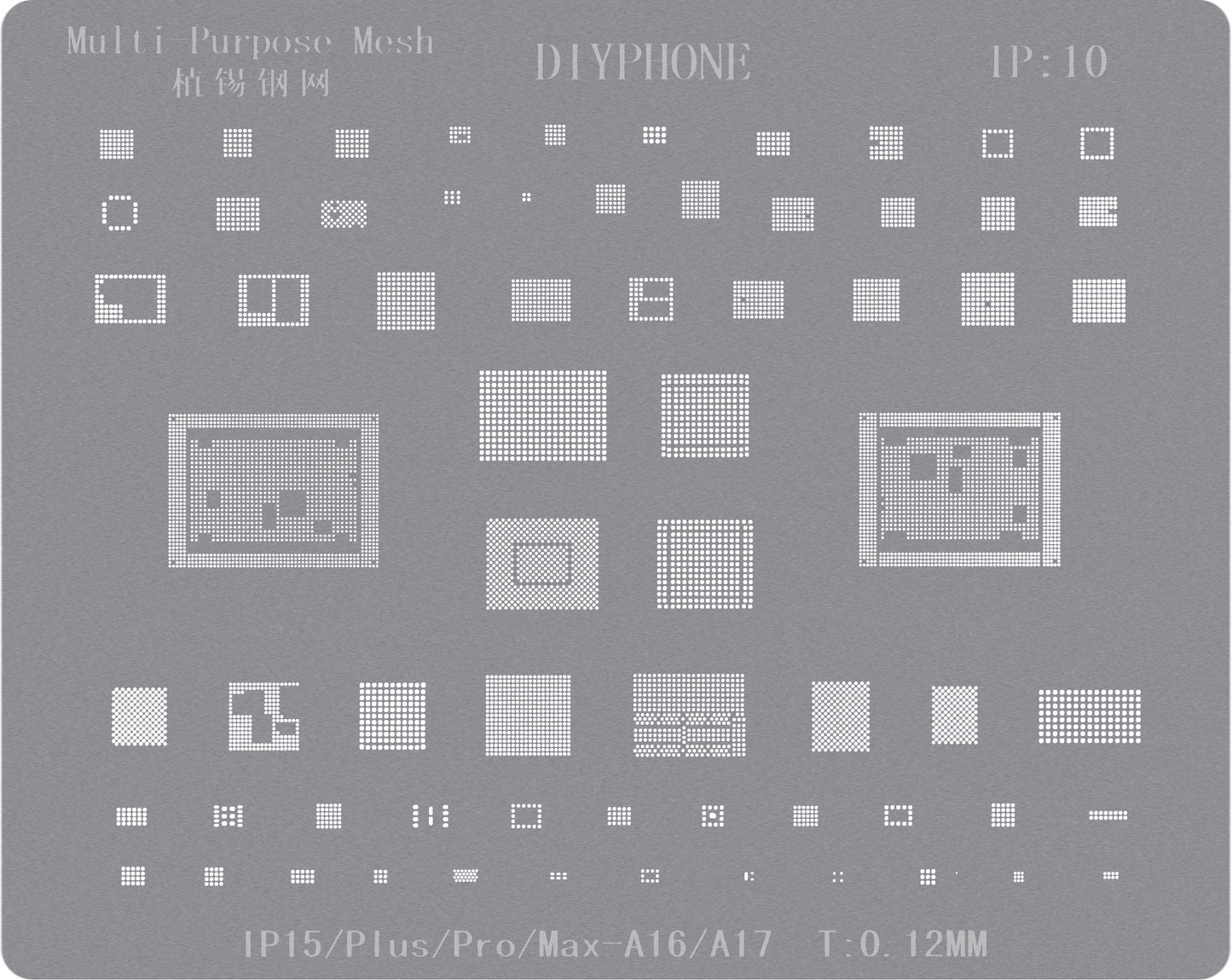BGA DIYPhone Stencil for Apple iPhone 15 Series