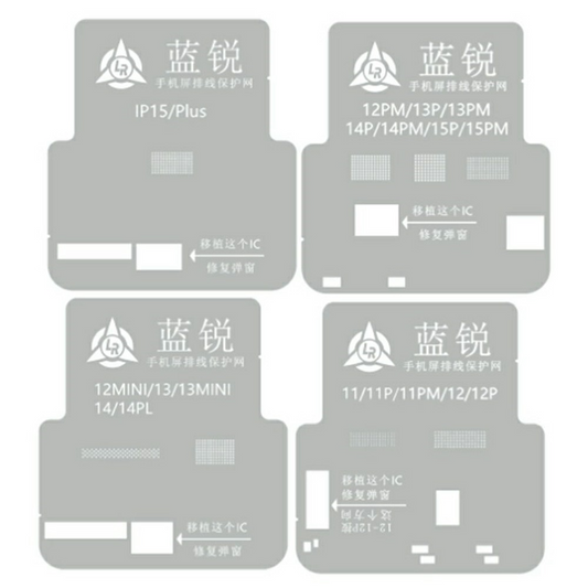 Tela BGA Lanrui para Apple iPhone 11 - 15 Series