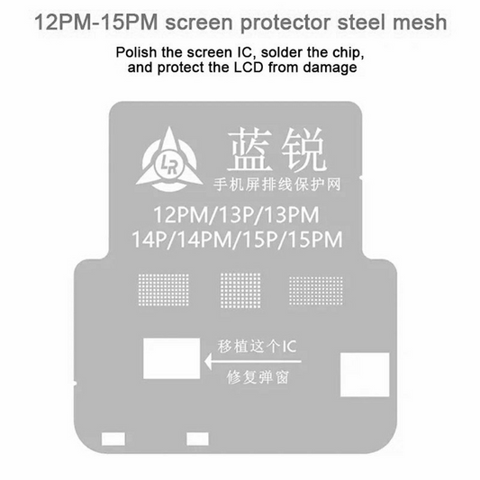 Tela BGA Lanrui para Apple iPhone 11 - 15 Series