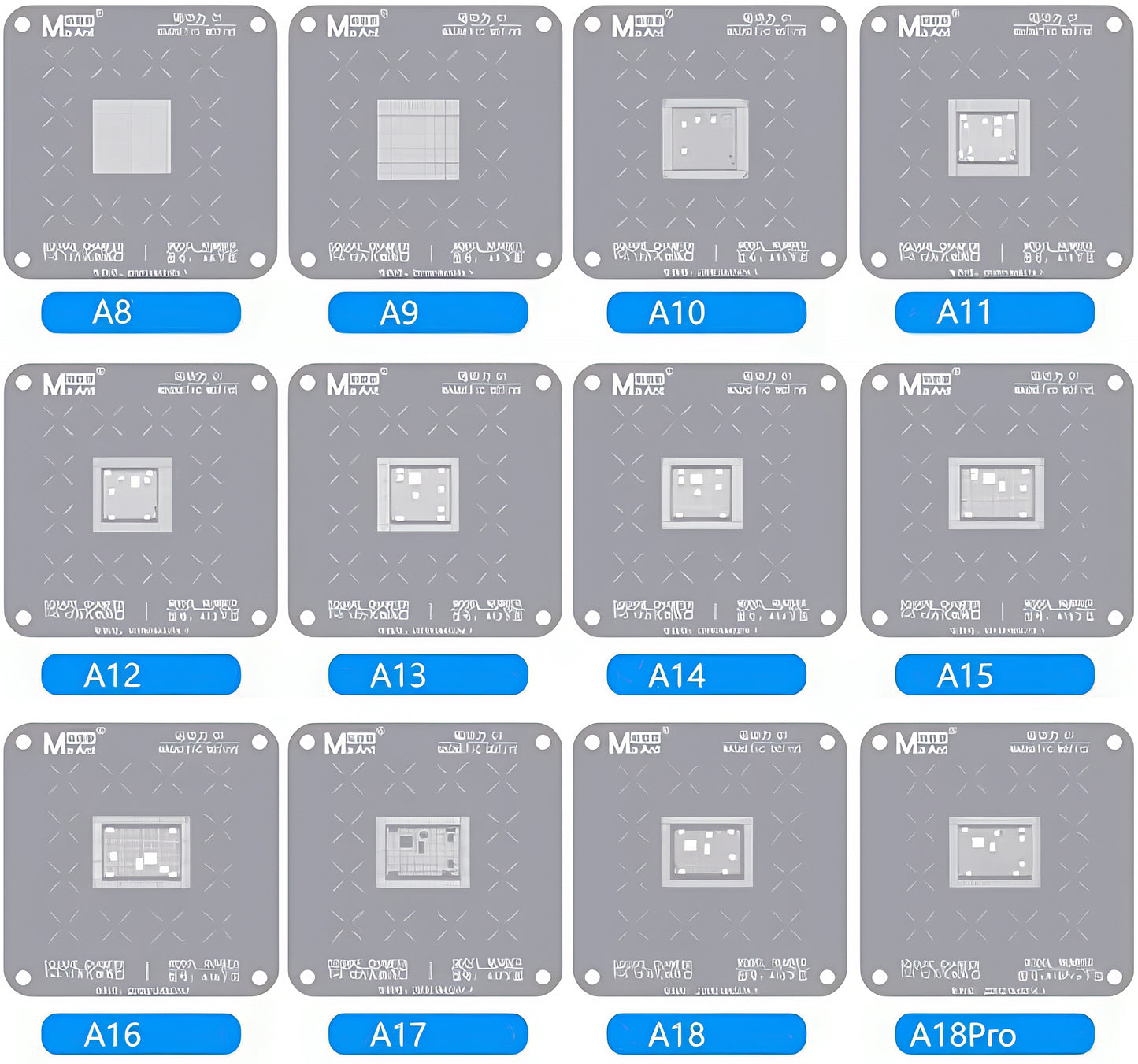 Grelha BGA MaAnt para Apple iPhone 6 - 16 Pro Max, CPU