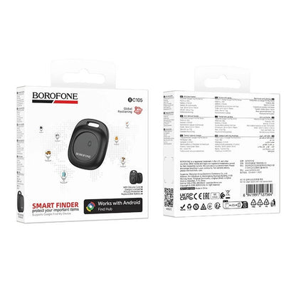 Borofone SmartTag BC105 para a Série Android, Preto