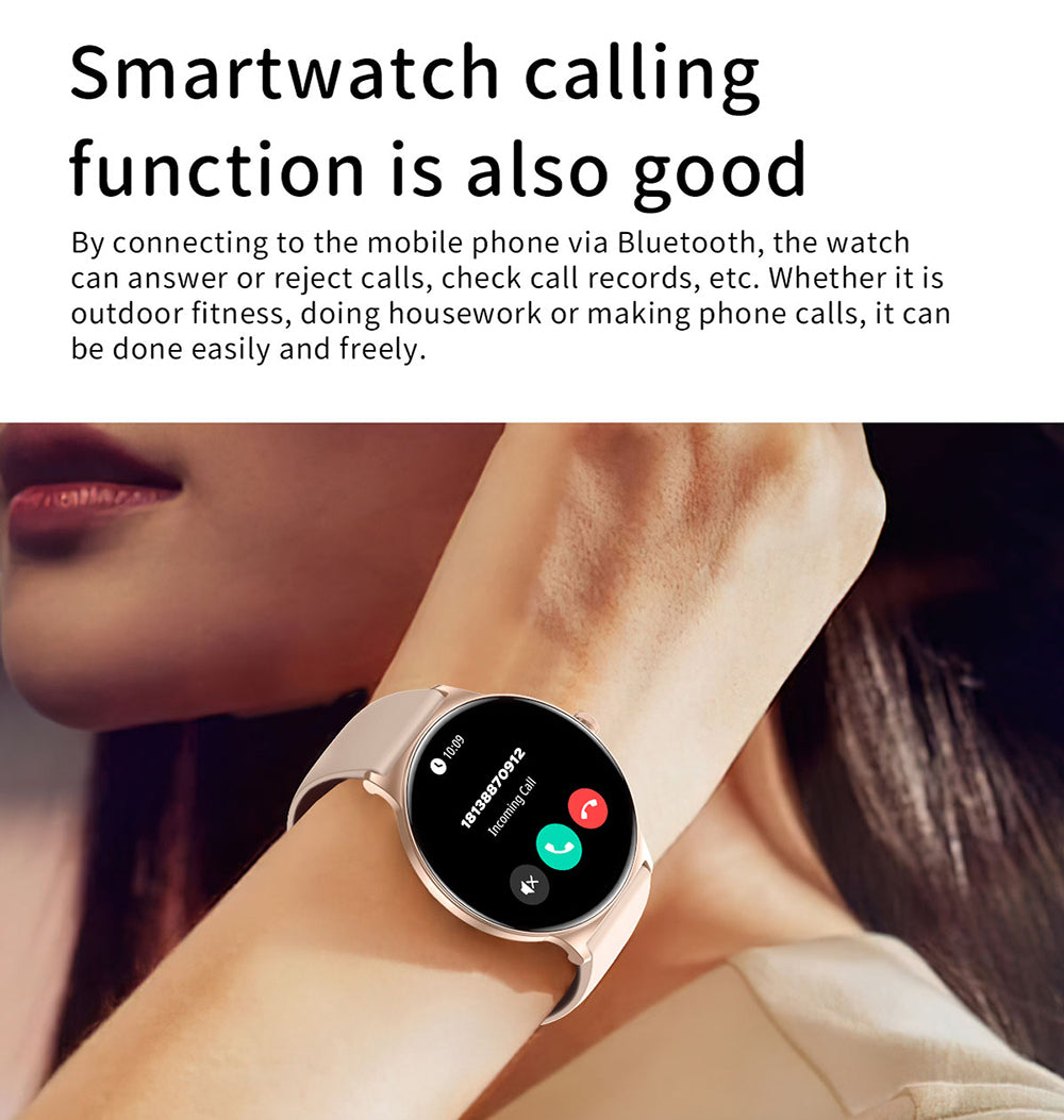 Smartwatch Blavec M01 Vesta Call, Rosa Dourado