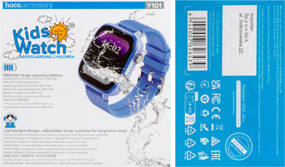 Smartwatch HOCO Y101 Kids Call, Azul