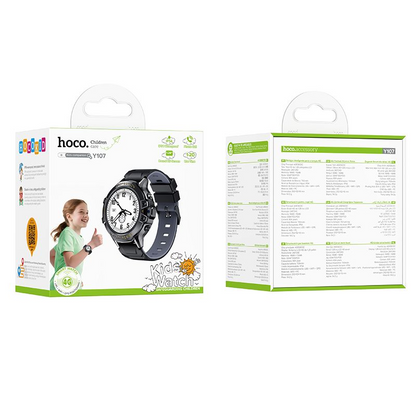 Smartwatch HOCO Y107 Kids Call, Preto, Recondicionado