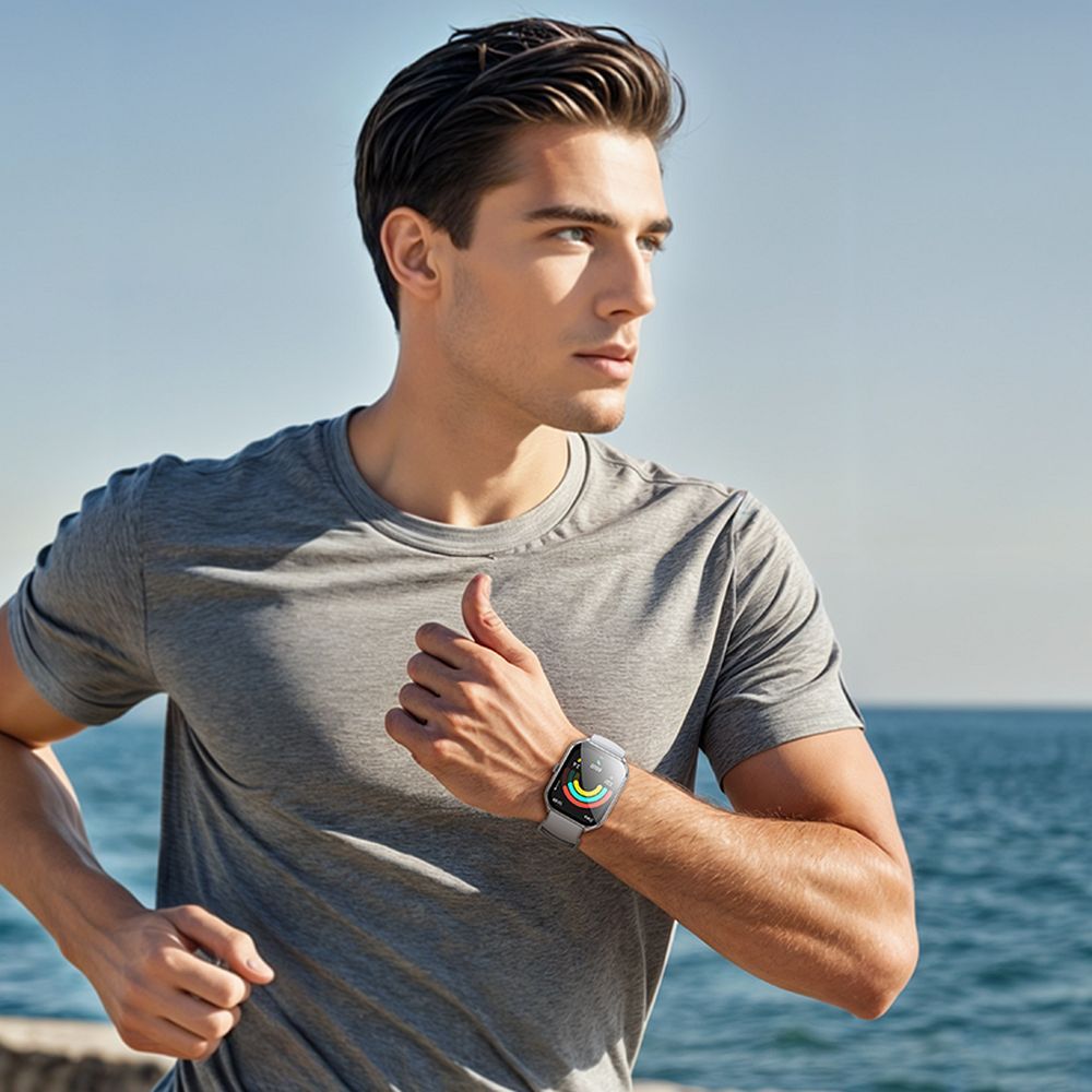 Smartwatch HOCO Y28 Call, Prateado