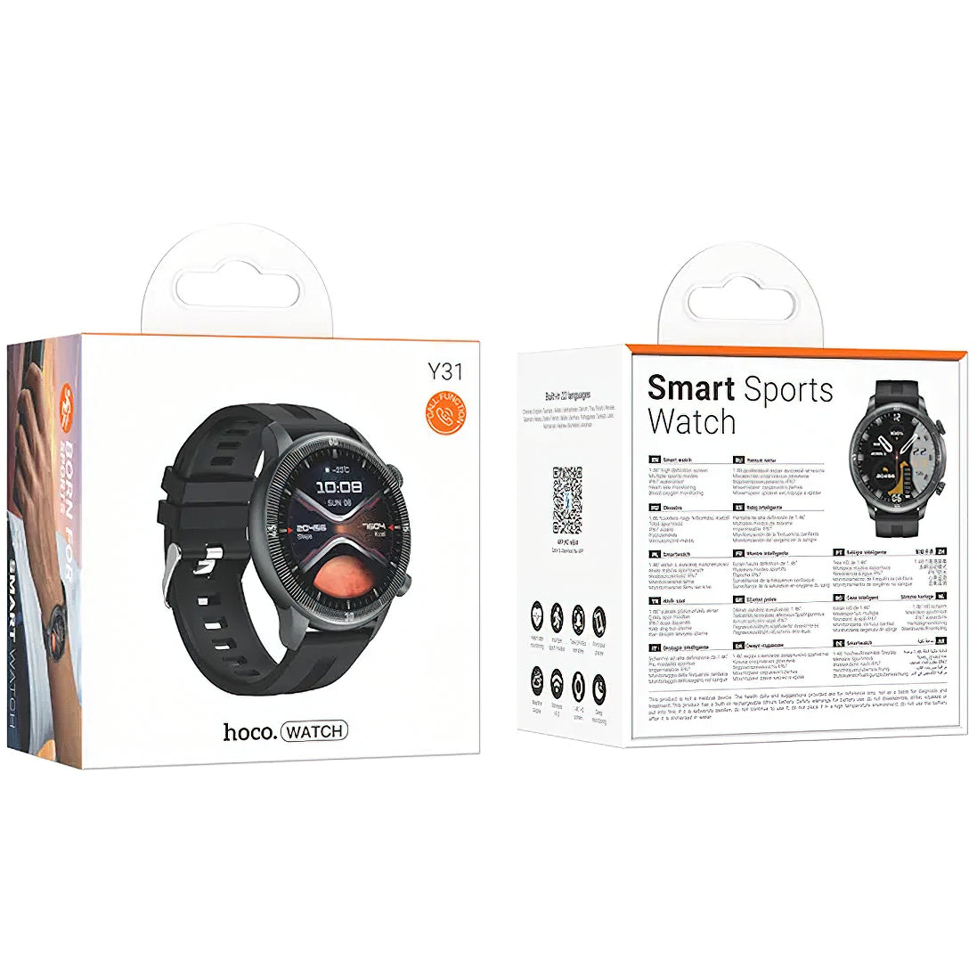 Smartwatch HOCO Y31 Call, Preto