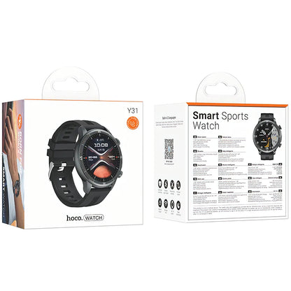 Smartwatch HOCO Y31 Call, Preto