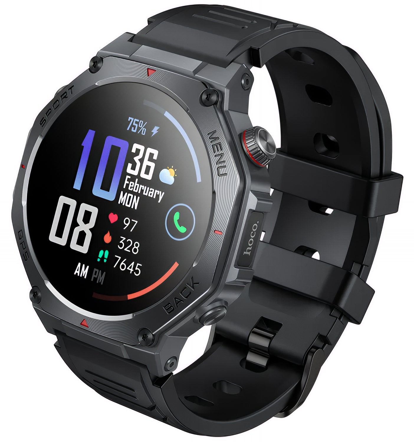 HOCO Y37 Call Smartwatch, Black