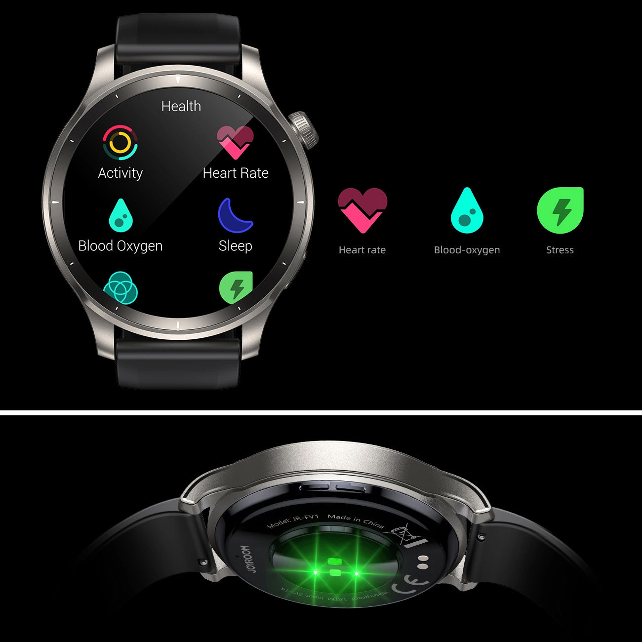 Smartwatch Joyroom JR-FV1, Cinzento