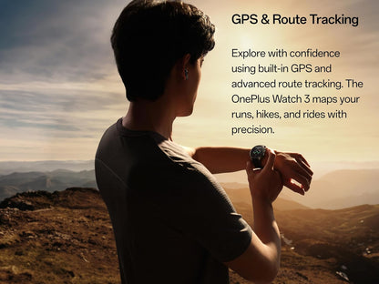 Smartwatch OnePlus Watch 3, 46mm, Preto 5491100340