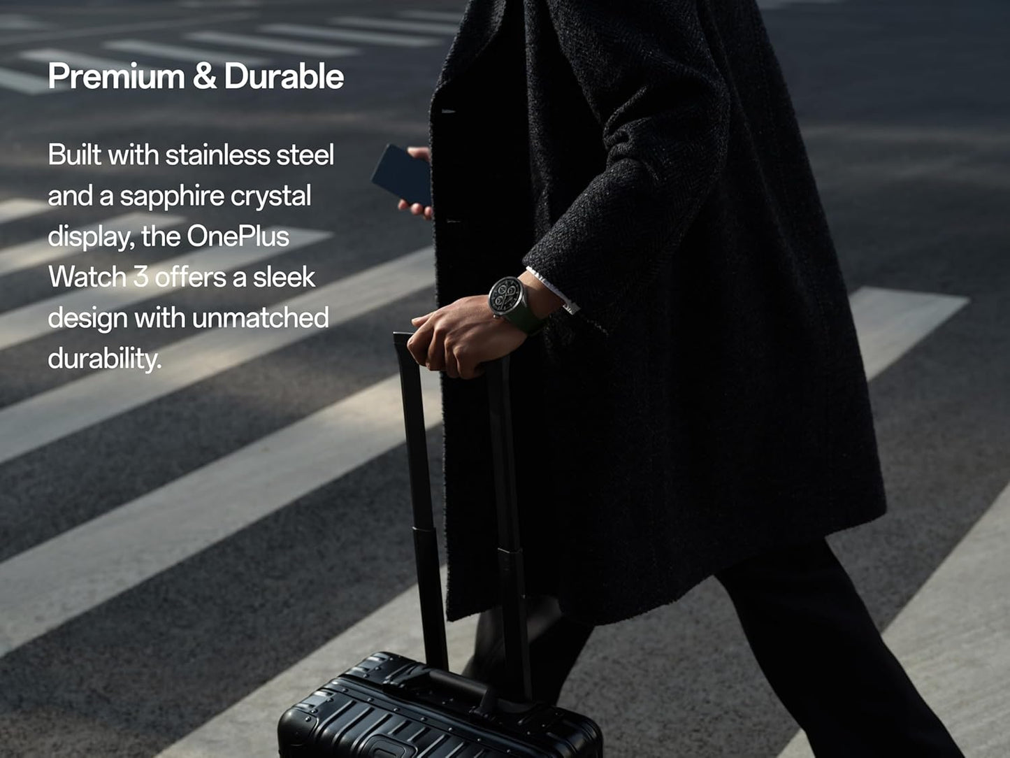 Smartwatch OnePlus Watch 3, 46mm, Preto 5491100340