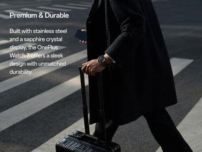 Smartwatch OnePlus Watch 3, 46mm, Preto 5491100340