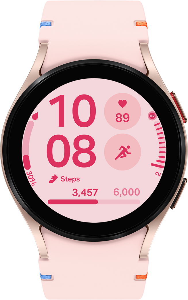 Relógio inteligente Samsung Galaxy Watch FE Samsung Galaxy Watch FE, 40 mm, BT, Ouro rosa SM-R861NIDAEUE 