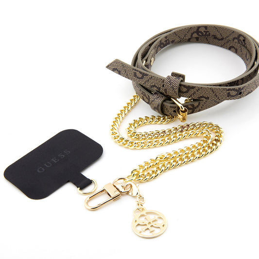 Cordão para Telemóvel Guess 4G Chain CBDY, Castanho