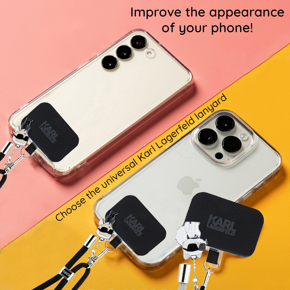 Cordão para Telefone Karl Lagerfeld Ikonik Karl, Preto