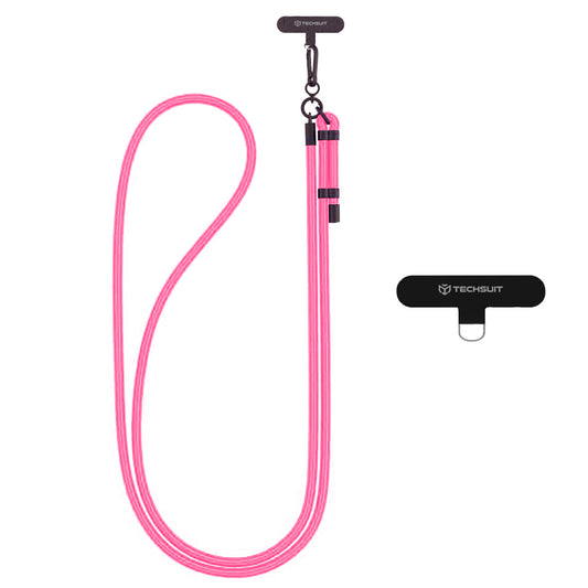 Cordão para Telemóvel Techsuit RCS1-05, Rosa Escuro
