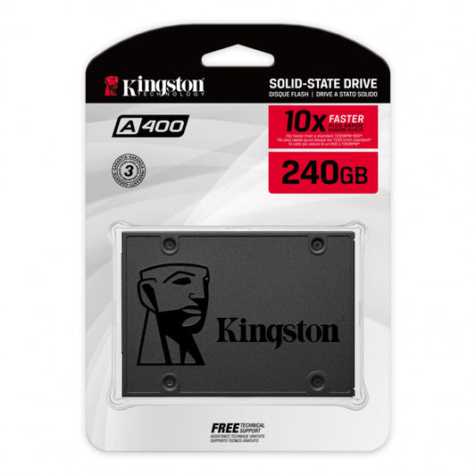 Solid State Drive (SSD) Kingston A400, 240GB, 2.5 polegadas, SATA III SA400S37/240G