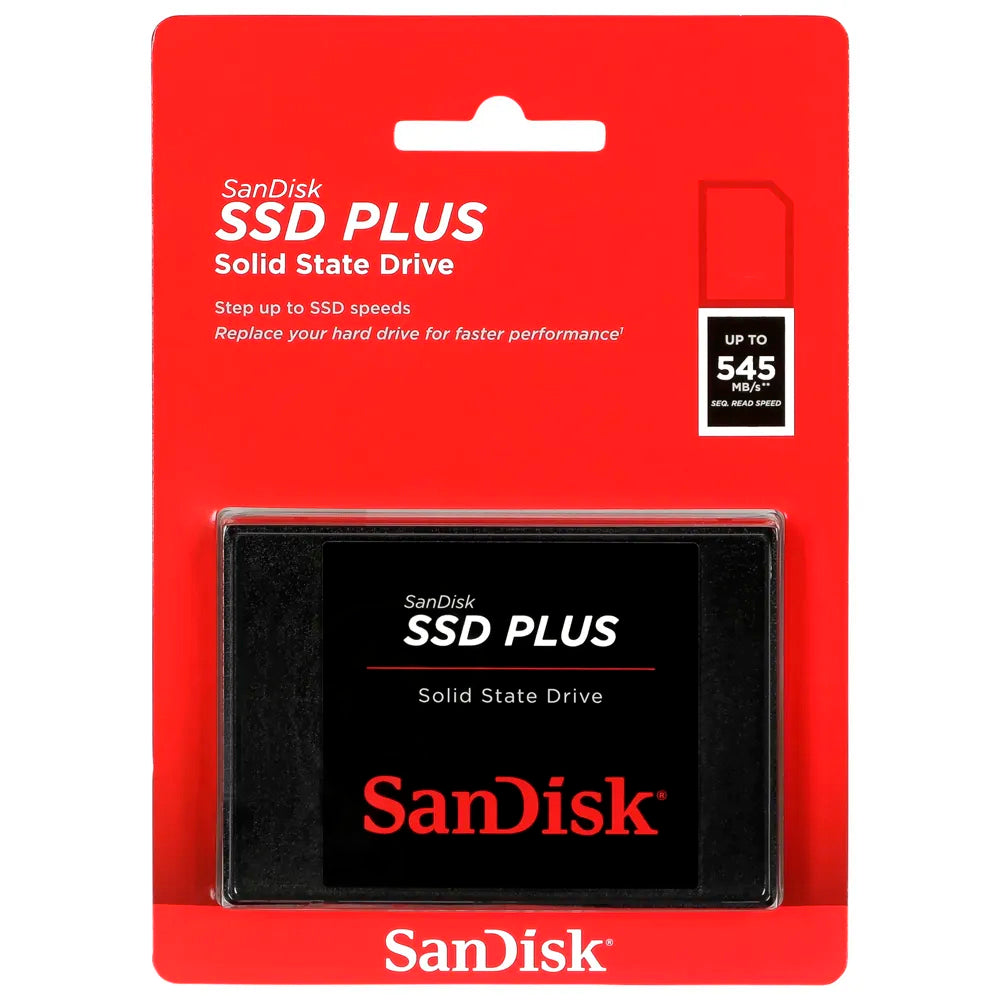 Solid State Drive (SSD) SanDisk Plus, 250GB, 2.5 polegadas, SATA III SDSSDA-250G-G28