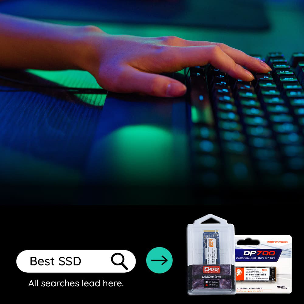 Solid State Drive (SSD) Dato DP800, NVME M.2 2280, PCIe, 512GB, Preto DP800SSD-512GB