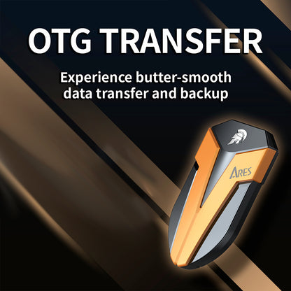 Solid State Drive (SSD Externo) Dato Ares Amber Shield, 4TB, Preto ARSASE-4TB