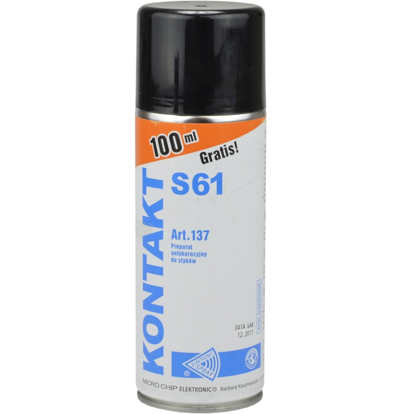 Spray de Limpeza Electrónica Spray Kontakt S61, 400ml ART. 137