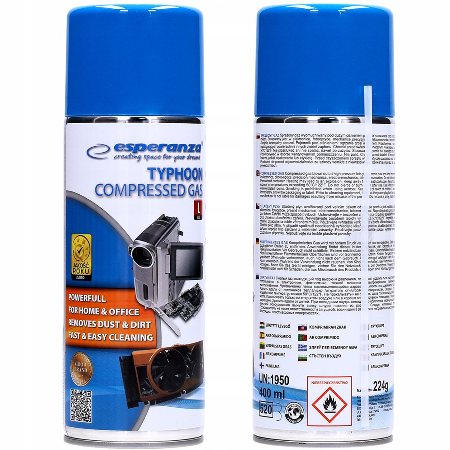Spray de Limpeza Espuma Esperanza ES102, 400ml