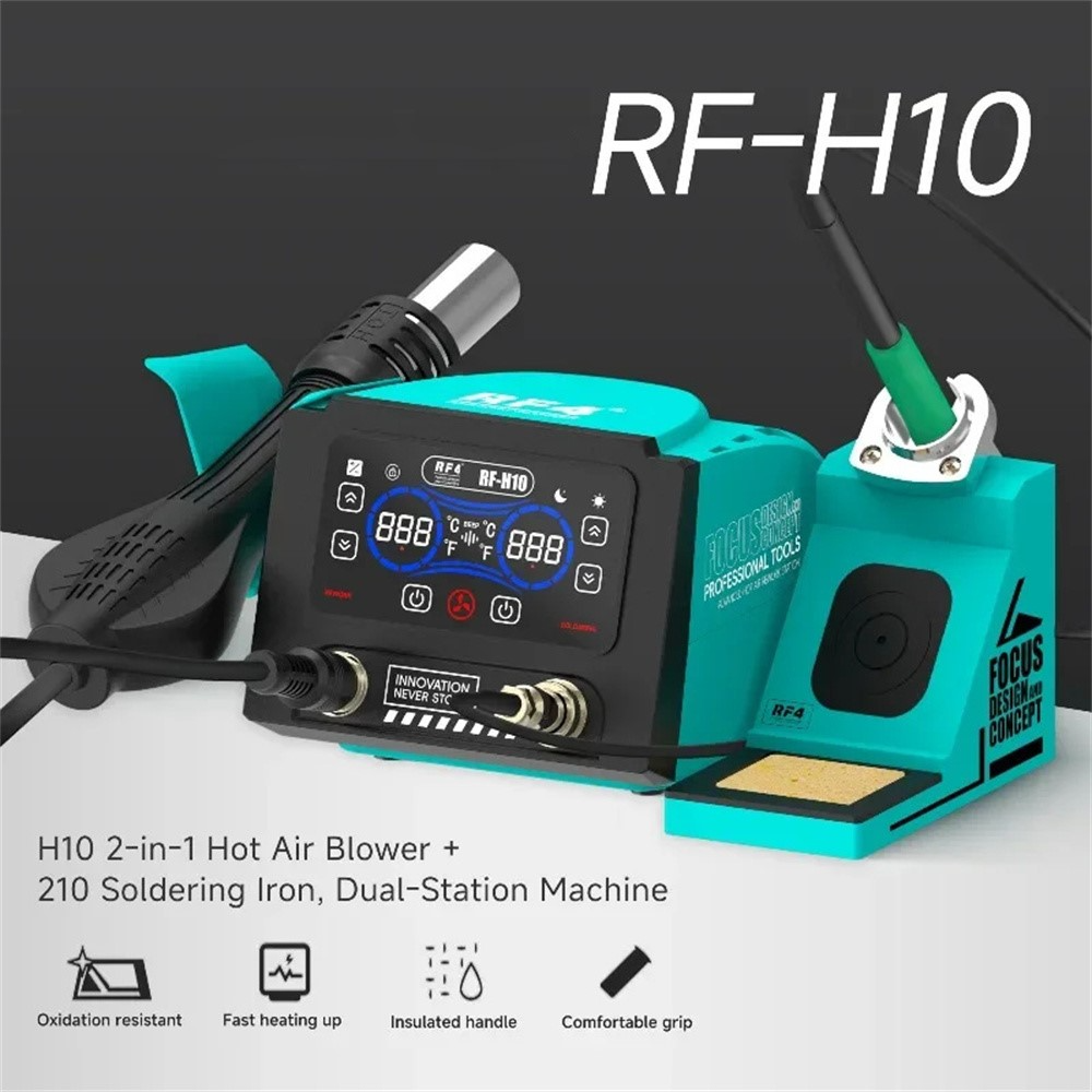 Estação de Ar Quente e Ferro de Soldar RF4 RF-H10