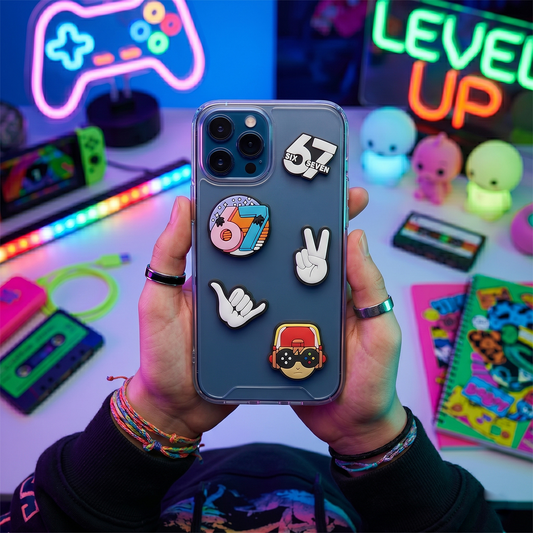 Autocolante 3D OEM 67 para Capa de Telemóvel / Tablet, Conjunto de 5 peças, Multicolor