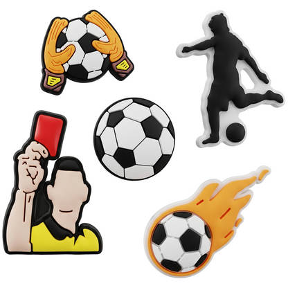 Autocolante 3D OEM Football para Capa de Telemóvel / Tablet, Conjunto de 5 peças, Multicolor