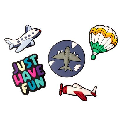 3D OEM Travel Sticker for Phone / Tablet Case, Set of 5, Multicolor