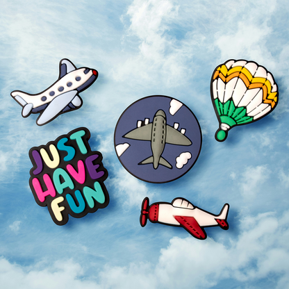 3D OEM Travel Sticker for Phone / Tablet Case, Set of 5, Multicolor