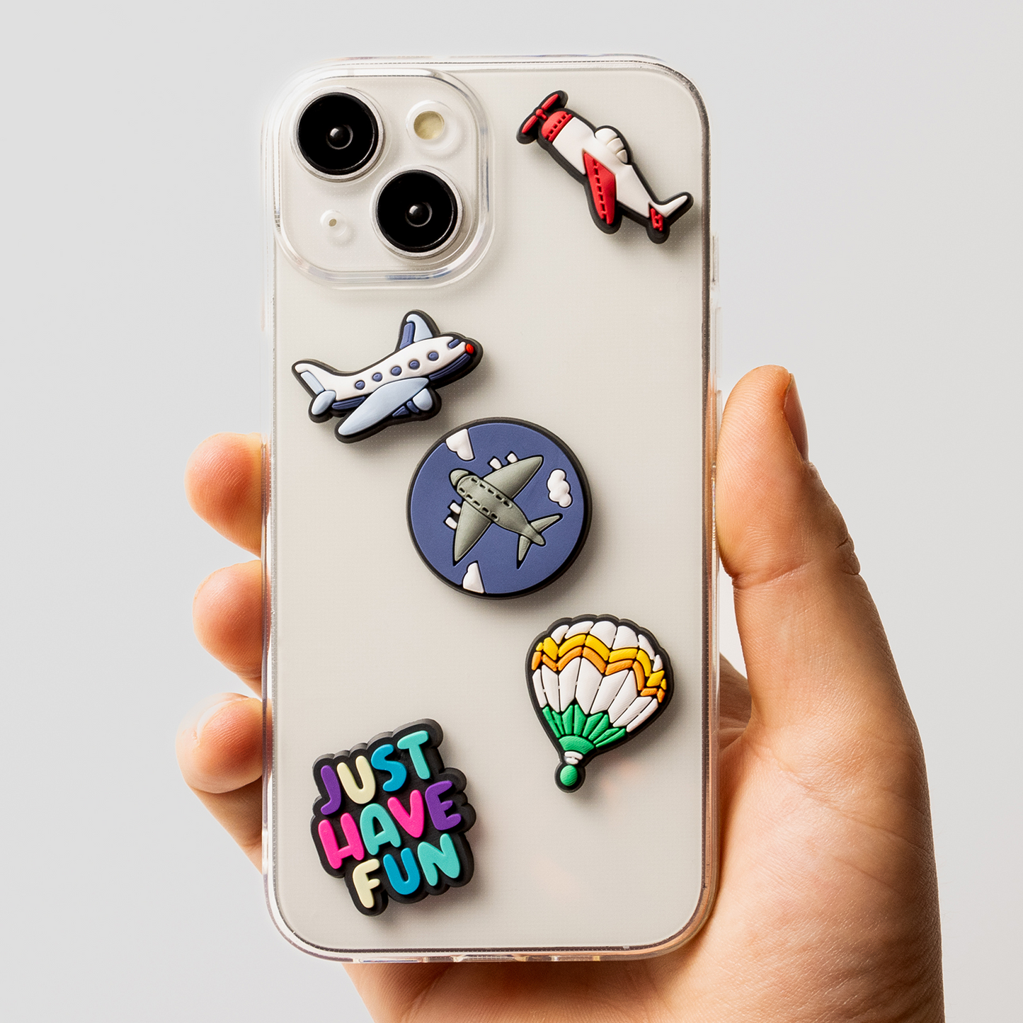 3D OEM Travel Sticker for Phone / Tablet Case, Set of 5, Multicolor